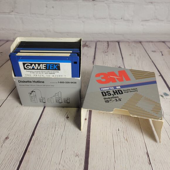 Vintage GameTek Floppy Disk Games Jeopardy, Card Shark, Family Fued LOT Untested - Picture 13 of 14